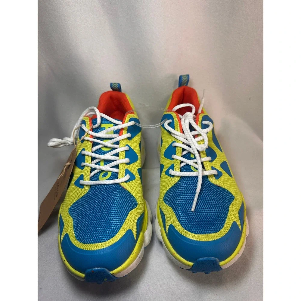 HOLO Footwear Nephelae Womens 9.5 Yellow Blue Sustainable Sneakers‎ HW511017 NEW